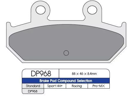 Plăcuțe frână DP Brakes sinterizate DP968