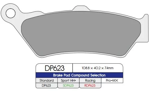 Plăcuțe frână DP Brakes RDP sinterizate racing RDP623