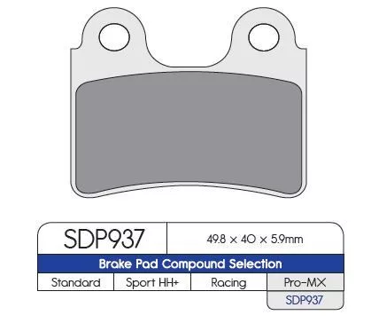 Plăcuțe frână DP Brakes sinterizate SDP937