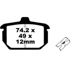 Plăcuțe frână sinterizate EBC FA078HH