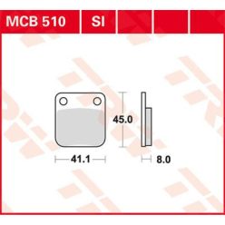 Placute-Frana-Sinter-Si-Trw-Mcb510Si-Fata