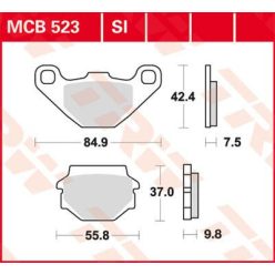 Placute-Frana-Sinter-Si-Trw-Mcb523Si-Spate