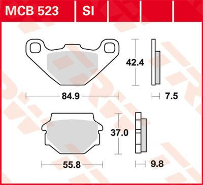 Placute-Frana-Sinter-Si-Trw-Mcb523Si-Spate