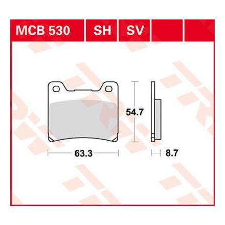 Placute-Frana-Sinter-Spate-Trw-Mcb530Sh-Spate