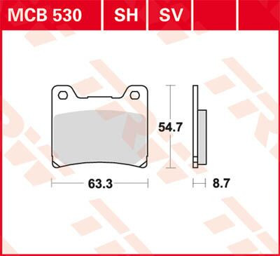 Placute-Frana-Sinter-Spate-Trw-Mcb530Sh-Spate