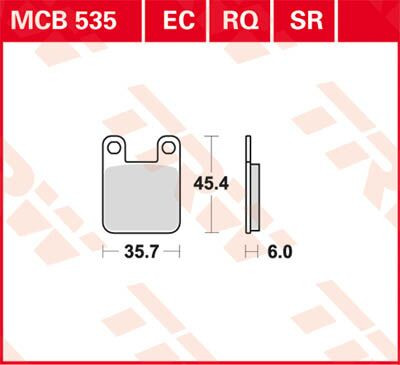 Placute frana TRW Organic Sport MCB535RQ