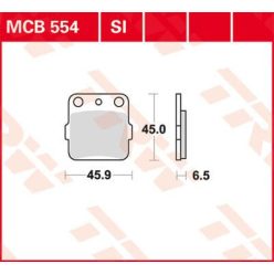 Placute-Frana-Sinter-Si-Trw-Mcb554Si-Fata