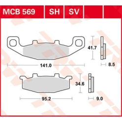 Placute-Frana-Sinter-Fata-Trw-Mcb569Sv-Fata