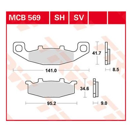 Placute-Frana-Sinter-Fata-Trw-Mcb569Sv-Fata