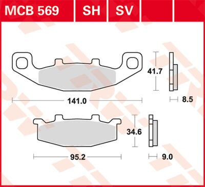 Placute-Frana-Sinter-Fata-Trw-Mcb569Sv-Fata