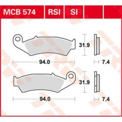 Placute-Frana-Sinter-Si-Trw-Mcb574Si-Fata