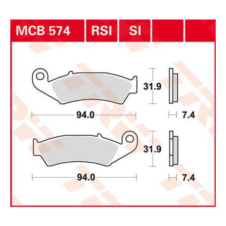 Placute-Frana-Sinter-Si-Trw-Mcb574Si-Fata