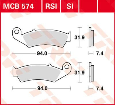 Placute-Frana-Sinter-Si-Trw-Mcb574Si-Fata