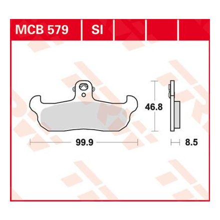 Trw Placute Frana Mcb579Si Mcb579Si