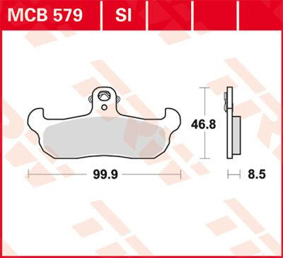 Trw Placute Frana Mcb579Si Mcb579Si