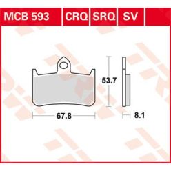 Placute-Frana-Sinter-Fata-Trw-Mcb593Sv-Fata