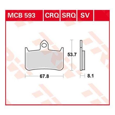 Placute-Frana-Sinter-Fata-Trw-Mcb593Sv-Fata