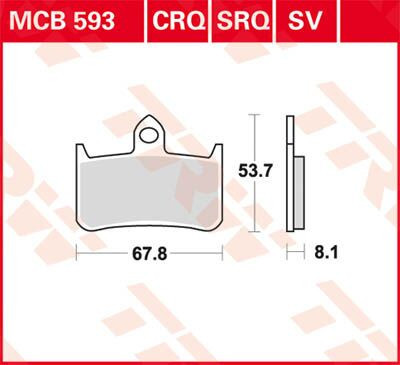 Placute-Frana-Sinter-Fata-Trw-Mcb593Sv-Fata