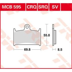 Placute-Frana-Sinter-Fata-Trw-Mcb595Sv-Fata