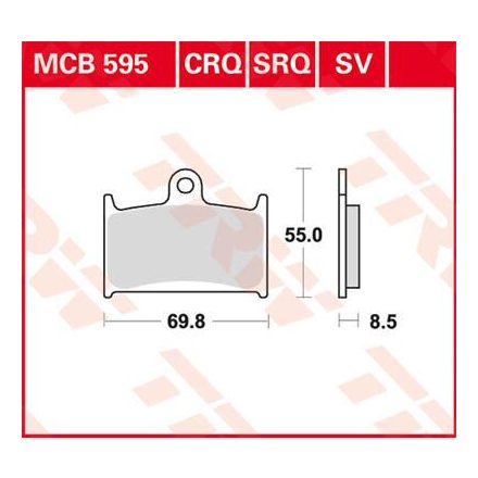 Placute-Frana-Sinter-Fata-Trw-Mcb595Sv-Fata