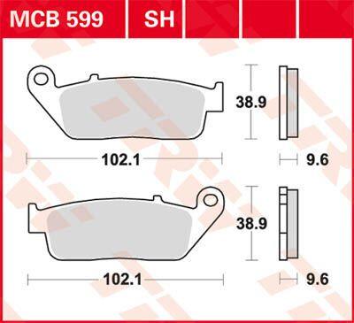 Placute-Frana-Sinter-Spate-Trw-Mcb599Sh-Spate