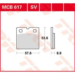 Placute frana TRW Sinter Fata MCB617SV