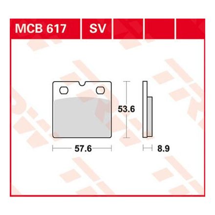 Placute Frana Trw Mcb617Sv Mcb617Sv