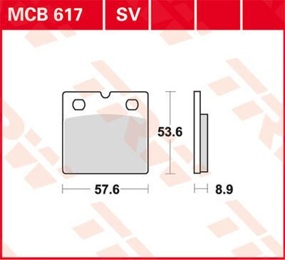 Placute Frana Trw Mcb617Sv Mcb617Sv