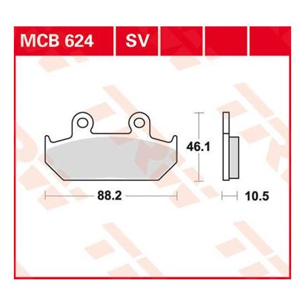 Placute Frana Trw Mcb624Sv Mcb624Sv