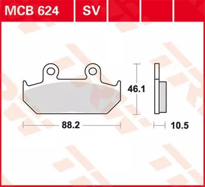 Plăcuțe frână sinterizate TRW MCB624SV