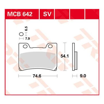 Trw Placute Frana Mcb642Sv Mcb642Sv