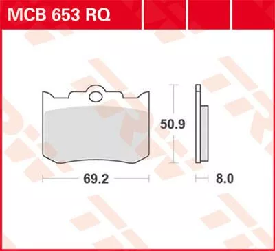 Plăcuțe frână organice sport TRW MCB653RQ