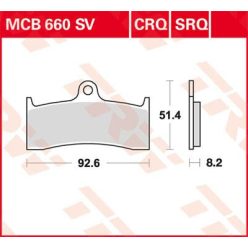 Placute frana TRW Sinter Fata MCB660SV