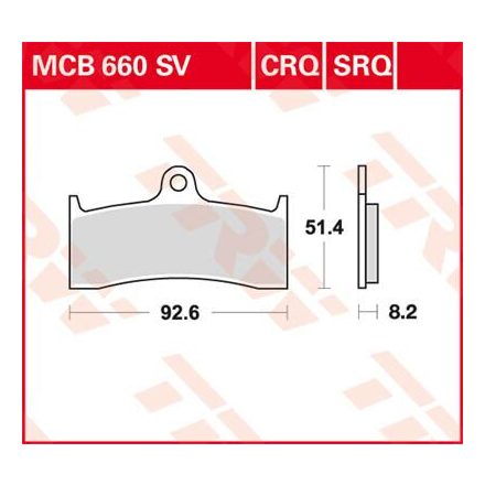 Trw Placute Frana Mcb660Sv Mcb660Sv