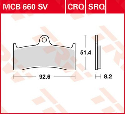 Trw Placute Frana Mcb660Sv Mcb660Sv