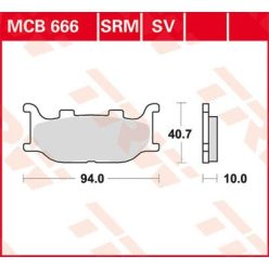 Placute-Frana-Sinter-Fata-Trw-Mcb666Sv-Fata