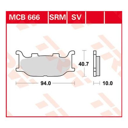 Placute-Frana-Sinter-Fata-Trw-Mcb666Sv-Fata