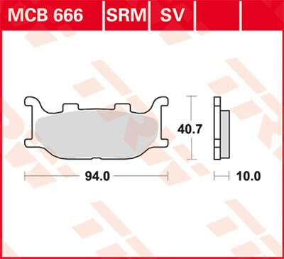 Placute-Frana-Sinter-Fata-Trw-Mcb666Sv-Fata