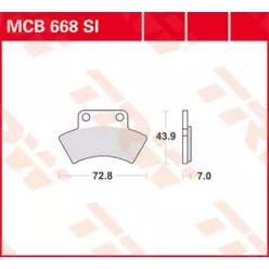 Plăcuțe frână sinterizate TRW MCB668SI