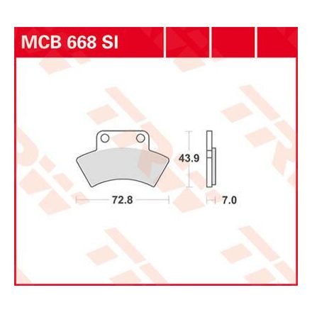 Trw Placute Frana Mcb668Si Mcb668Si