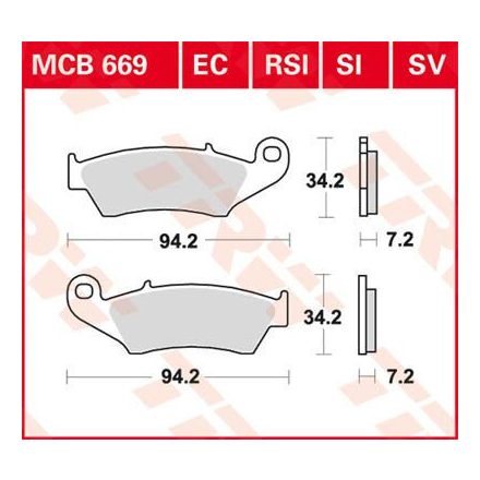 Placute-Frana-Sinter-Si-Trw-Mcb669Si-Fata