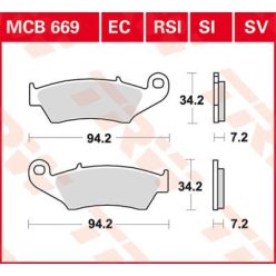 Placute-Frana-Sinter-Fata-Trw-Mcb669Sv