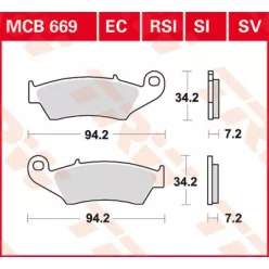 Placute-Frana-Sinter-Fata-Trw-Mcb669Sv