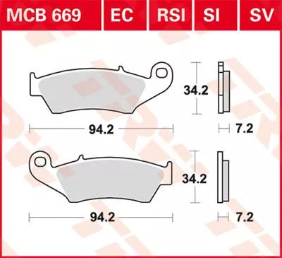 Placute-Frana-Sinter-Fata-Trw-Mcb669Sv