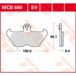 Placute-Frana-Sinter-Fata-Trw-Mcb680Sv-Fata