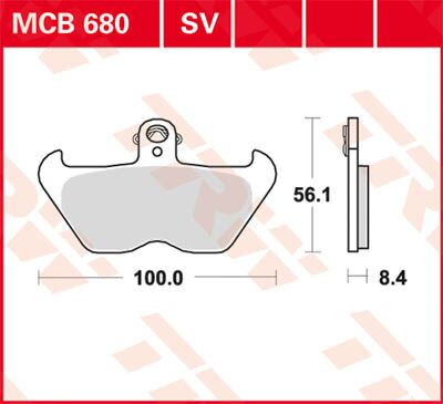 Placute-Frana-Sinter-Fata-Trw-Mcb680Sv-Fata