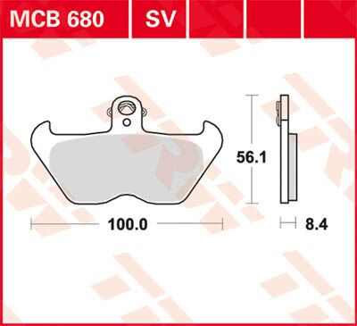Placute-Frana-Sinter-Fata-Trw-Mcb680Sv-Fata