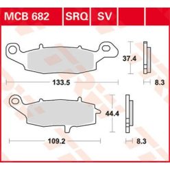 Placute-Frana-Sinter-Fata-Trw-Mcb682Sv-Fata