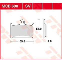 Placute-Frana-Sinter-Fata-Trw-Mcb690Sv-Fata