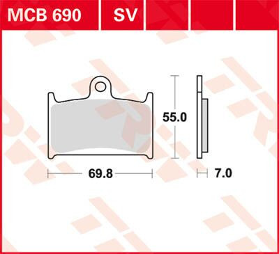 Placute-Frana-Sinter-Fata-Trw-Mcb690Sv-Fata